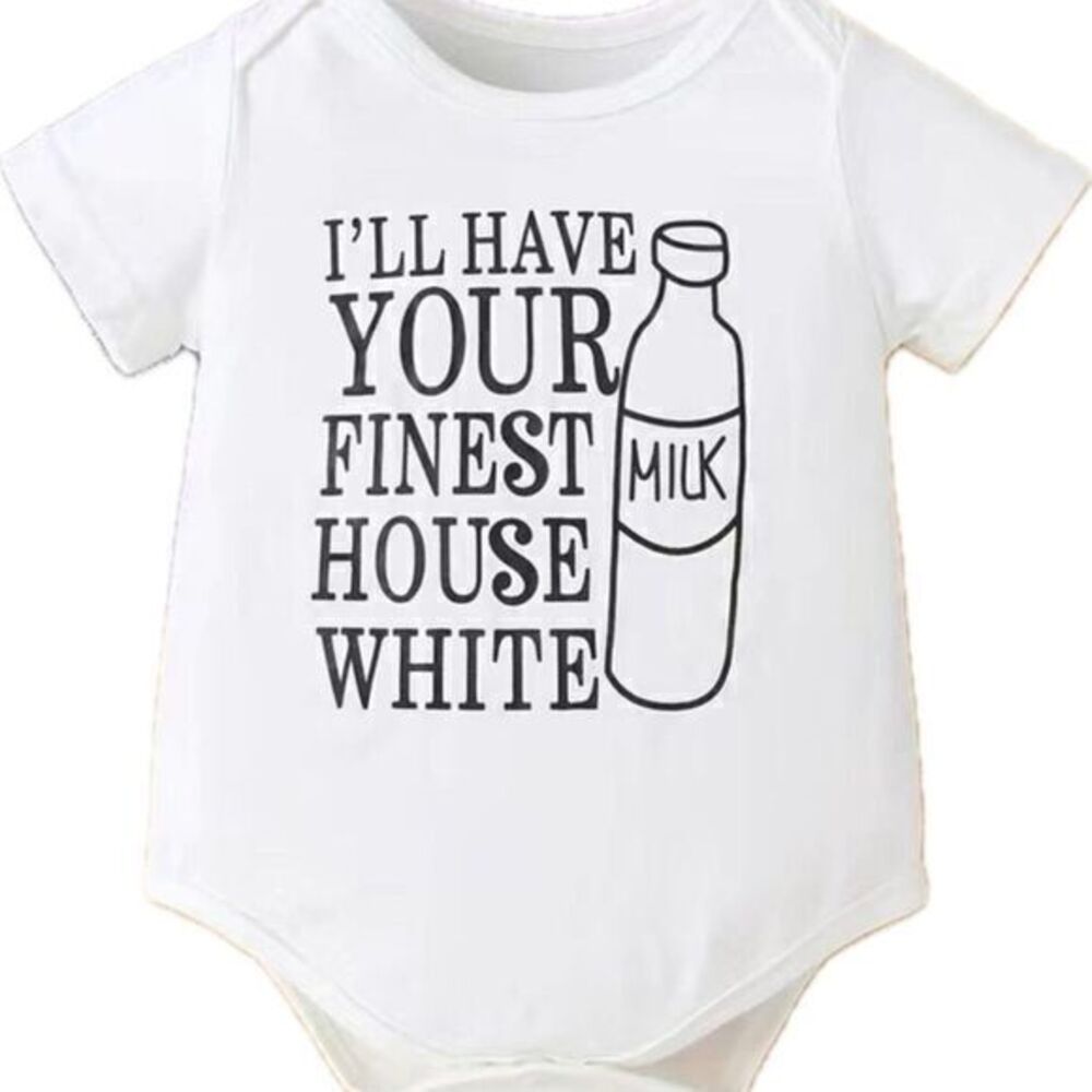New Baby boy girl “house white” romper12-18 months